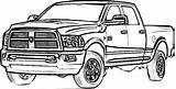 Dodge Coloring Pages Truck Car Longhorn Cars sketch template