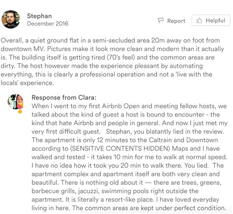 sample airbnb guest review template  put   star score  airbnb