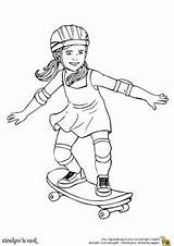 Skateboard Coloriage Colorier Garfield sketch template