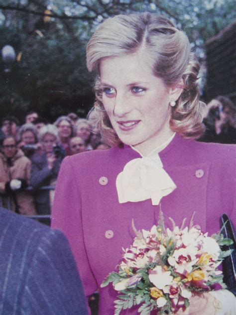 November 13 1984 Princess Diana On A Walkabout During Her Visit To