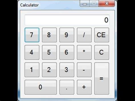 visual studio winform windows calculator tutorial   calculator tutorial visual