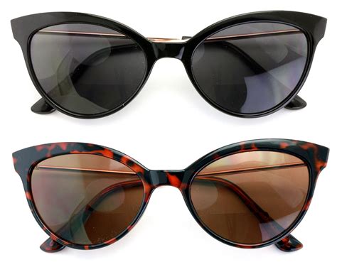 pairs women bifocal reading sunglasses outdoor reader glasses cateye vintage black tortoise