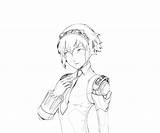 Aigis Persona Arena Characters Part Coloring Pages sketch template