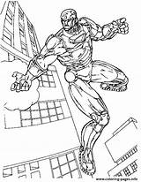 Coloring Man Iron Superheros Pages Printable sketch template