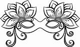 Carnaval Mascaras Antifaces Antifaz Máscaras Mariposa sketch template