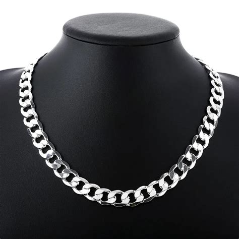 pcs mm inches long links chain men necklace factory price fashion