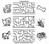 Maze Mazes Animal Printable Easy Coloring Kids Pages Animals Crayola Puzzles Bestcoloringpagesforkids Print Worksheet Preschool Worksheets Kindergarten Animales Visit Au sketch template