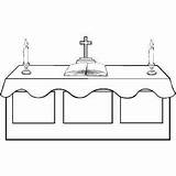 Catholic Kids Altar Coloring Church Pages Printable Bible Altars Sheets Print sketch template