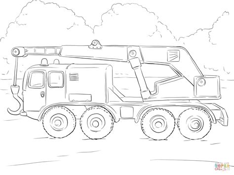 crane truck coloring page  printable coloring pages