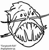 Fangtooth Octopod Mustachioed sketch template