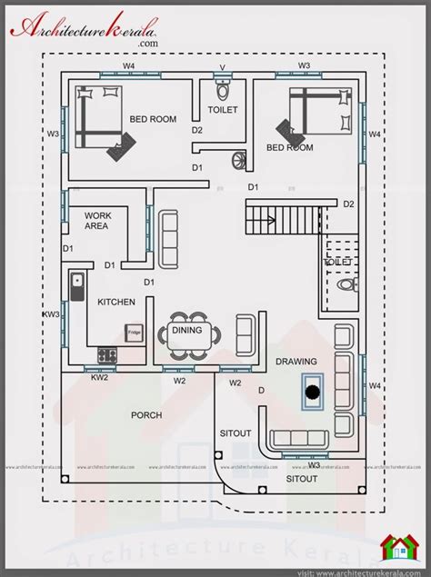 beautiful  bedroom kerala house plans  home plans design