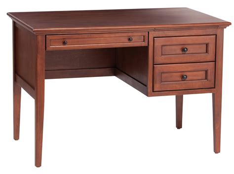 mckenzie  drawer desk glazed antique cherry  wittier wood furniture