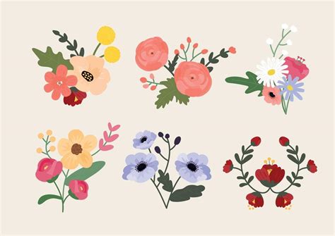 flower illustration vector art icons  graphics