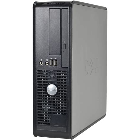 refurbished dell silver  desktop pc  intel core  duo processor gb memory gb hard