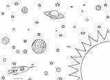 Solar Coloring System Pages Nasa Printable Kids sketch template