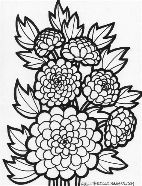 difficult flower coloring pages getcoloringpagescom