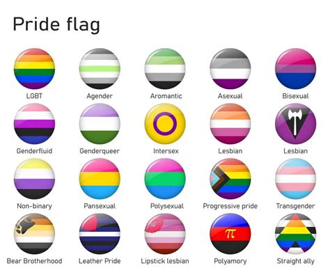 premium vector lgbt community pride flag vector set