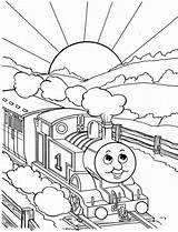 Train Pages Coloring Color Thomas Printable Kids sketch template
