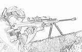 Military Army Marines Grayscale Snipers sketch template