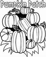 Coloring Pages Royalty Clipart Pumpkin Patch Library Fall sketch template