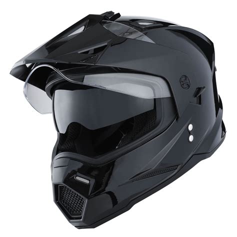 storm dual sports motorcycle motocross helmet dual visor helmet racing style hf glossy