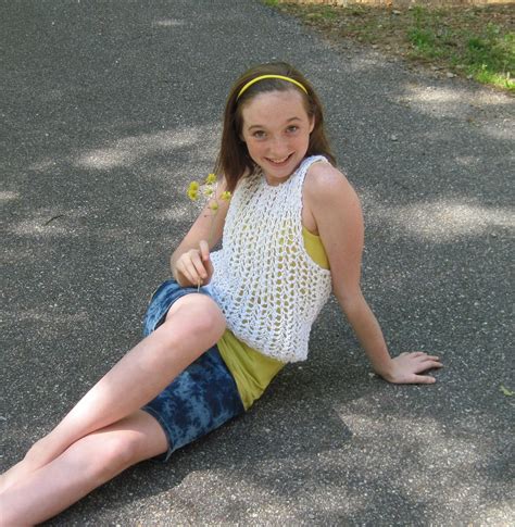 String Vest Knitting Pattern Tween To Teen From By Laurelarts Free