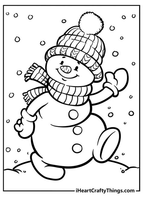 snowman coloring pages updated