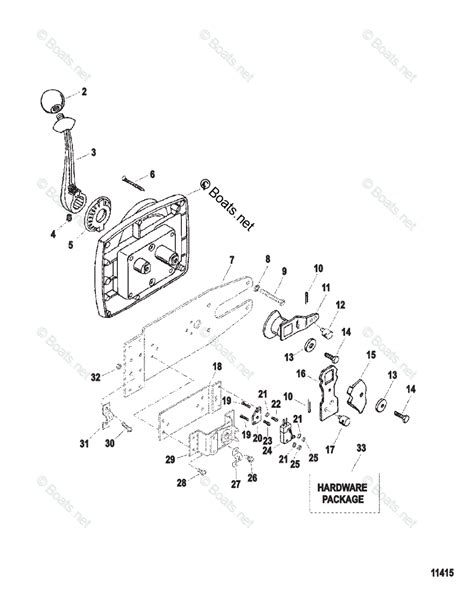 mercury sportjet jet drive hp oem parts diagram  remote control assembly  boatsnet