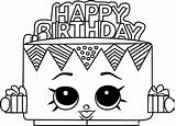 Shopkins Coloring Betty Birthday Pages Printable Description sketch template