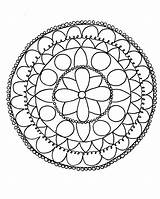 Mandala Coloring Pages Easy Simple Drawing Drawings Draw Designs Printable Patterns Stress Relief Flower Pattern Book Mindfulness Mandalas Tumblr Colouring sketch template