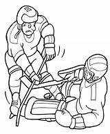 Hockey Color Coloring Pages Popular Goalie Printable sketch template