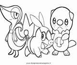 Snivy Tepig Oshawott Pokemon Cartoni sketch template