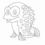 Fish Scary Coloring Getdrawings Drawing Pages sketch template