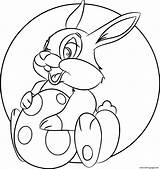 Coloring Bunny Holding Easter Egg Pages Printable sketch template