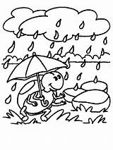 Rain Coloring Pages Printable Print sketch template