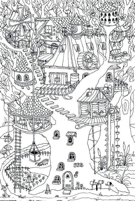 treehouse coloring pages  coloring pages  kids coloring