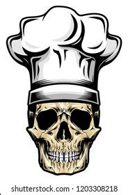 skull chef images stock  vectors shutterstock