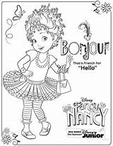 Disney Nancy Fancy Coloring Pages Clancy Printable Girls Family Junior Printables Mermaid sketch template