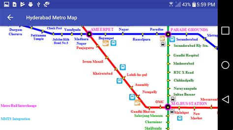 hyderabad metro rail map apk  android