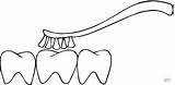 Teeth Brushing Denti Dentes Escovando Pulizia Dientes Stampare Coloringhome Bng sketch template