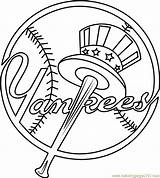 Coloring Pages York Yankees Mets Baseball Logo Printable Sheets Getcolorings Twister Mister Club Template sketch template
