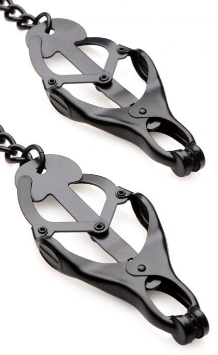 Monarch Noir Nipple Vice Clamps Body Chain Bondage Master Series Bdsm