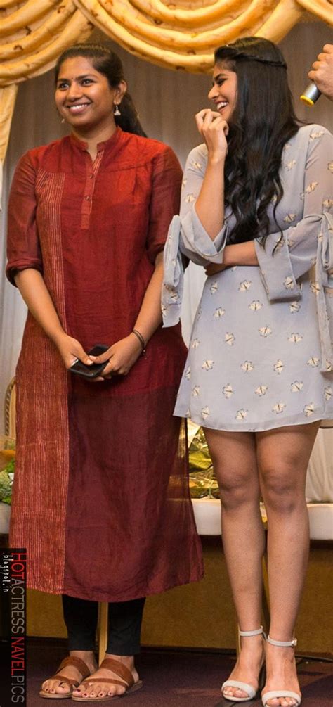 Megha Aakash Hot Thighs Show Stills At Lie Movie Song Launch