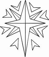 Coloring Star Christmas Pages Stars Color Printable North Shooting Kids Clipart Print Gif Estrellas Drawing Glass Stained Preschoolers Para Book sketch template