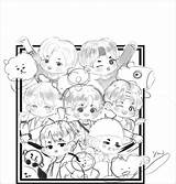 Bts Coloring Bt21 Anime Pages Fanart Kids Anpanman Coloringbay Drawing sketch template