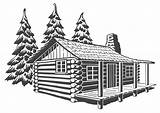 Coloring Wooden Dwelling Pages Printable sketch template