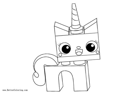 colouring pages unikitty coloringpages