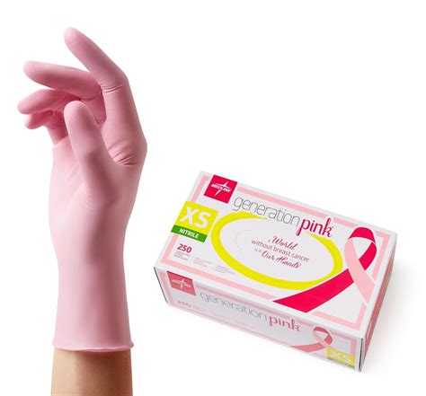 generation pink nitrile exam gloves  medline