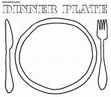 Plate Coloring Pages Food Print Sheet Color Empty Plates Dinner Printable Seder Clipart Clipartbest Getcolorings Healthy sketch template
