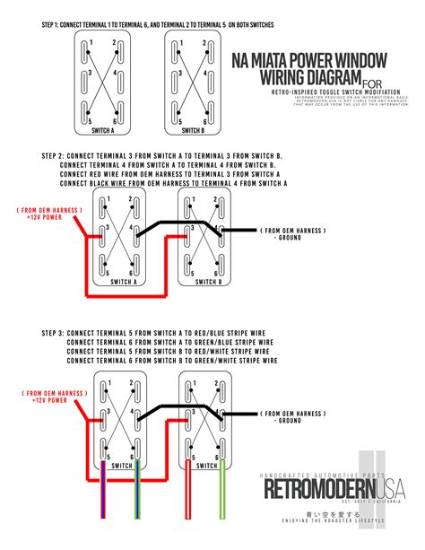 power window wiring diagram single